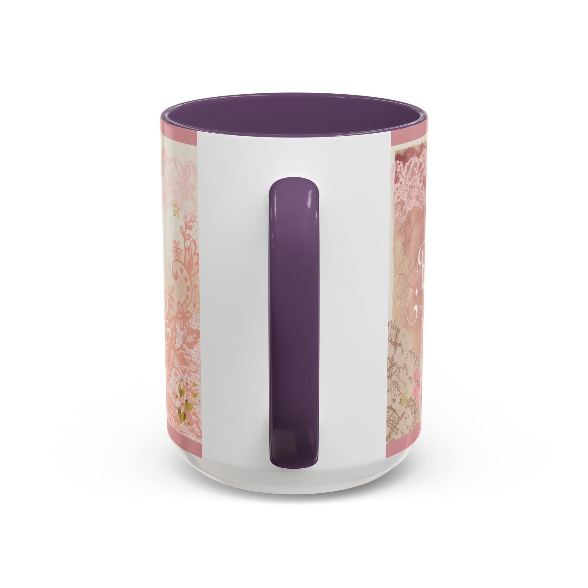 Elegant Floral Accent Coffee Mug | Cute Gift for Tea Lovers, Razzle Dazzle Mug, 11oz & 15oz Options